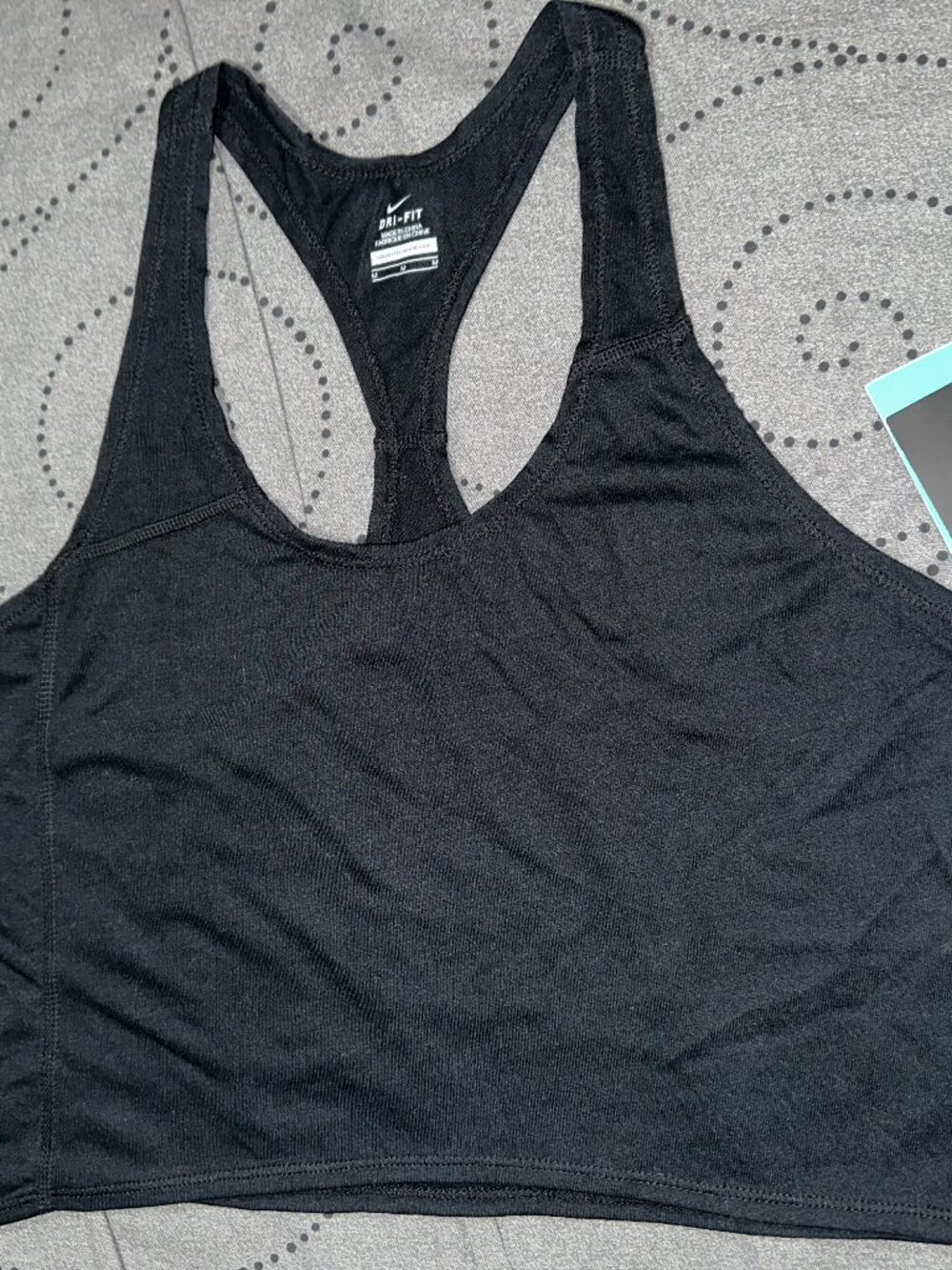 NIKE DRI FIT #010 BLACK TRAINING TOP SIZE M WOMEN NWT $45.00
